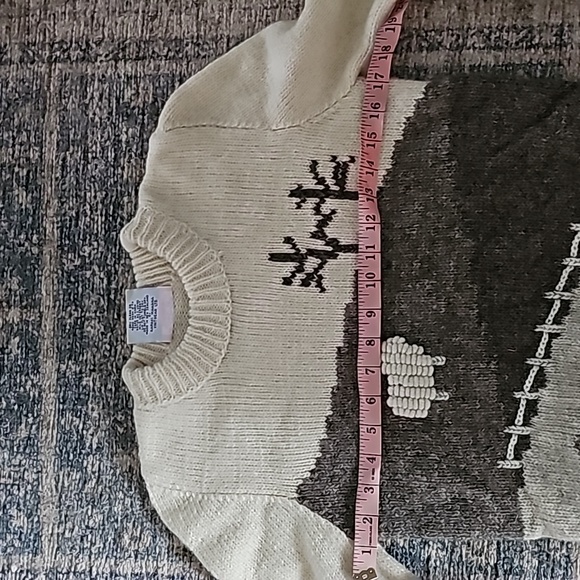 Vintage Aran wool handknit Rapaki Mahana sweater, made in New Zealand - Picture 11 of 15